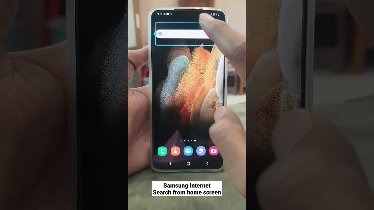 Galaxy Quick Tips - Topic 73 : Samsung Internet: Search from home screen