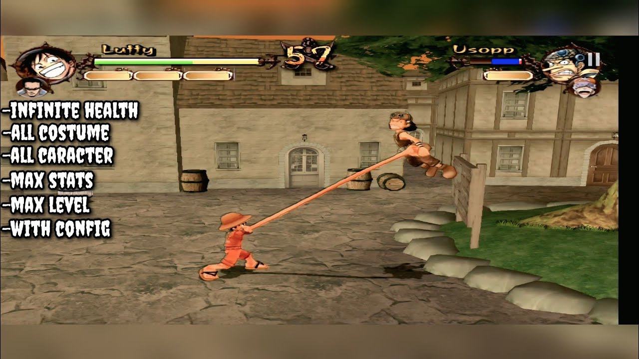cheat patch code one piece grand adventure (USA) aethersx2 emulator ps2 android