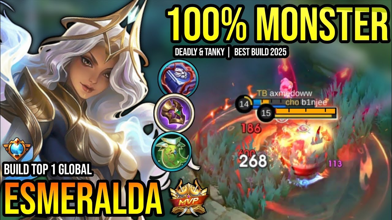 ESMERALDA BEST BUILD 2025 | BUILD TOP 1 GLOBAL ESMERALDA GAMEPLAY | MOBILE LEGENDS✓