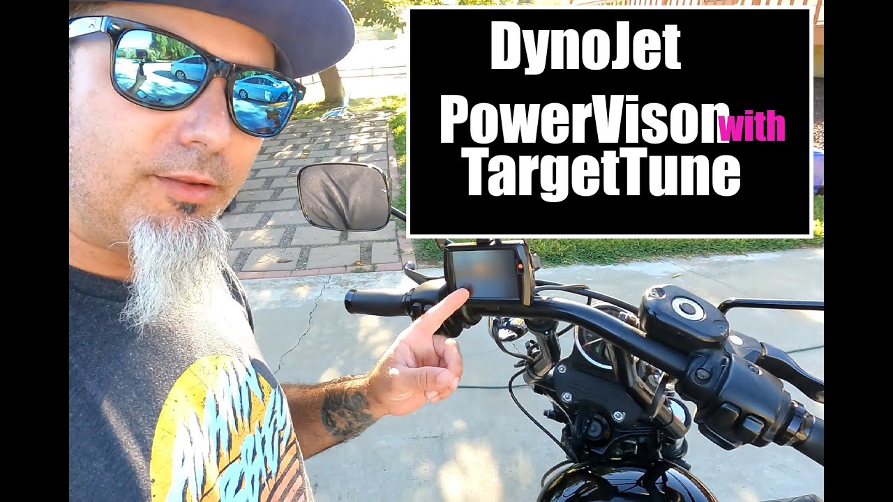 HDQiuckFLiCK3 DynoJet Power Vision Black 2010 Sportster xl1200n with Target Tune