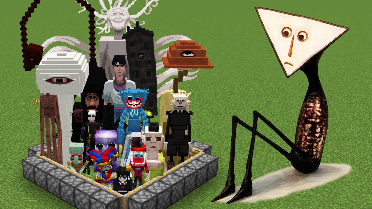 Все новые мобы из крипипасты собраны в Minecraft.