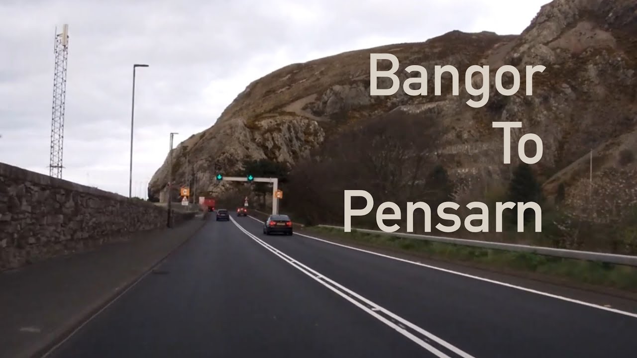 Driving Bangor to Pensarn, A55 Expressway. 14th April 2022. ASMR