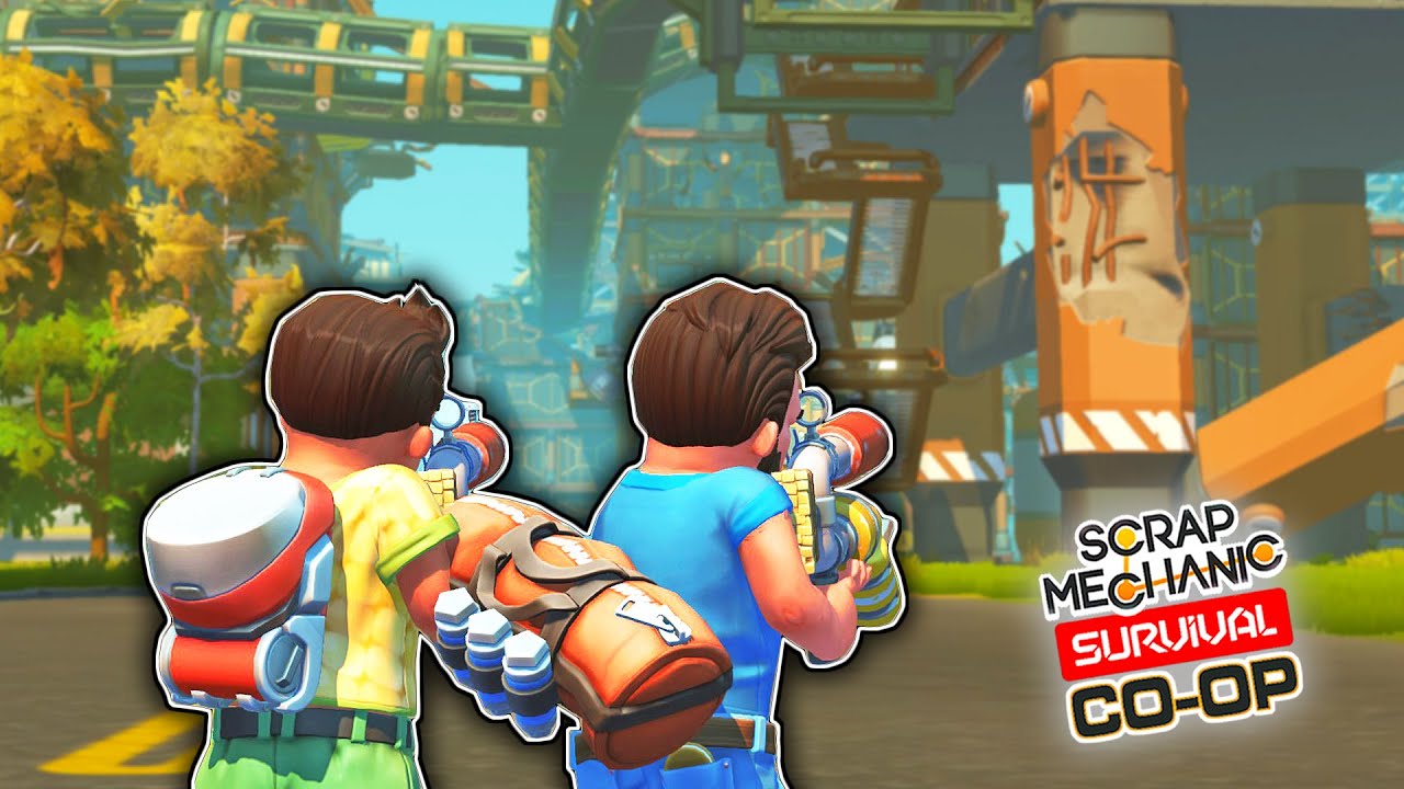 Scrap City CHANGED? Adventuring Into The Abandoned Wasteland! (Scrap Mechanic Co-op Survival Ep. 27)