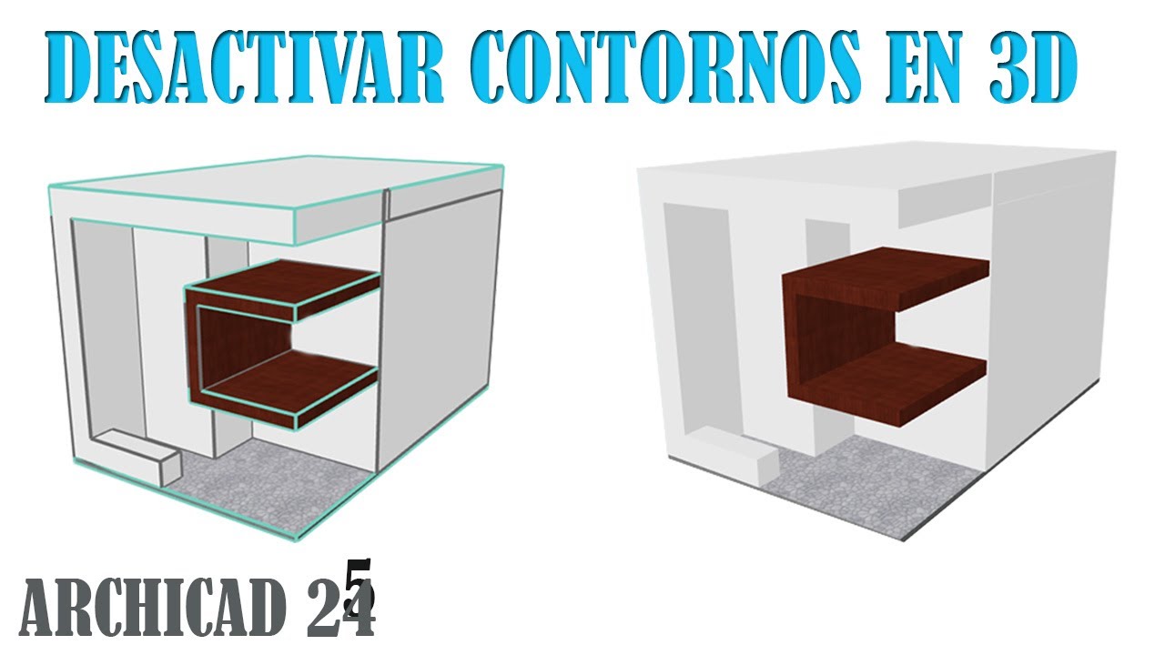 COMO DESACTIVAR LINEAS DE 3D EN ARCHICAD 23,24,25