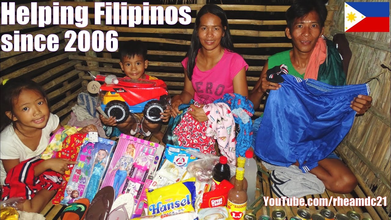 Making 1 Filipino Family at a Time Happy in the Philippines. Giving Help to Poor Filipino Families