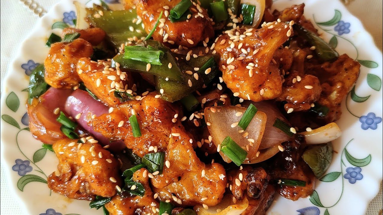 চিলি ফুলকপি রেসিপি ll Chilli gobi restaurant style 