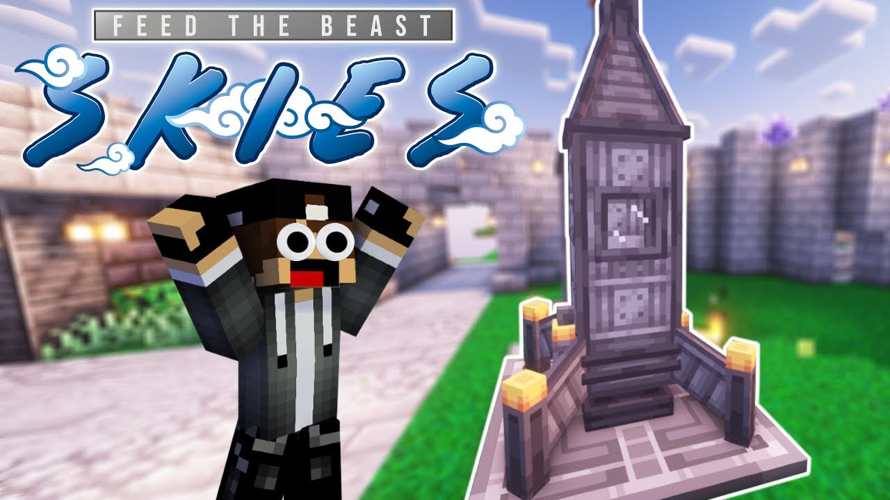 ETHER GAS E VAMOS PARA A LUA!!! FTB SKIES #19