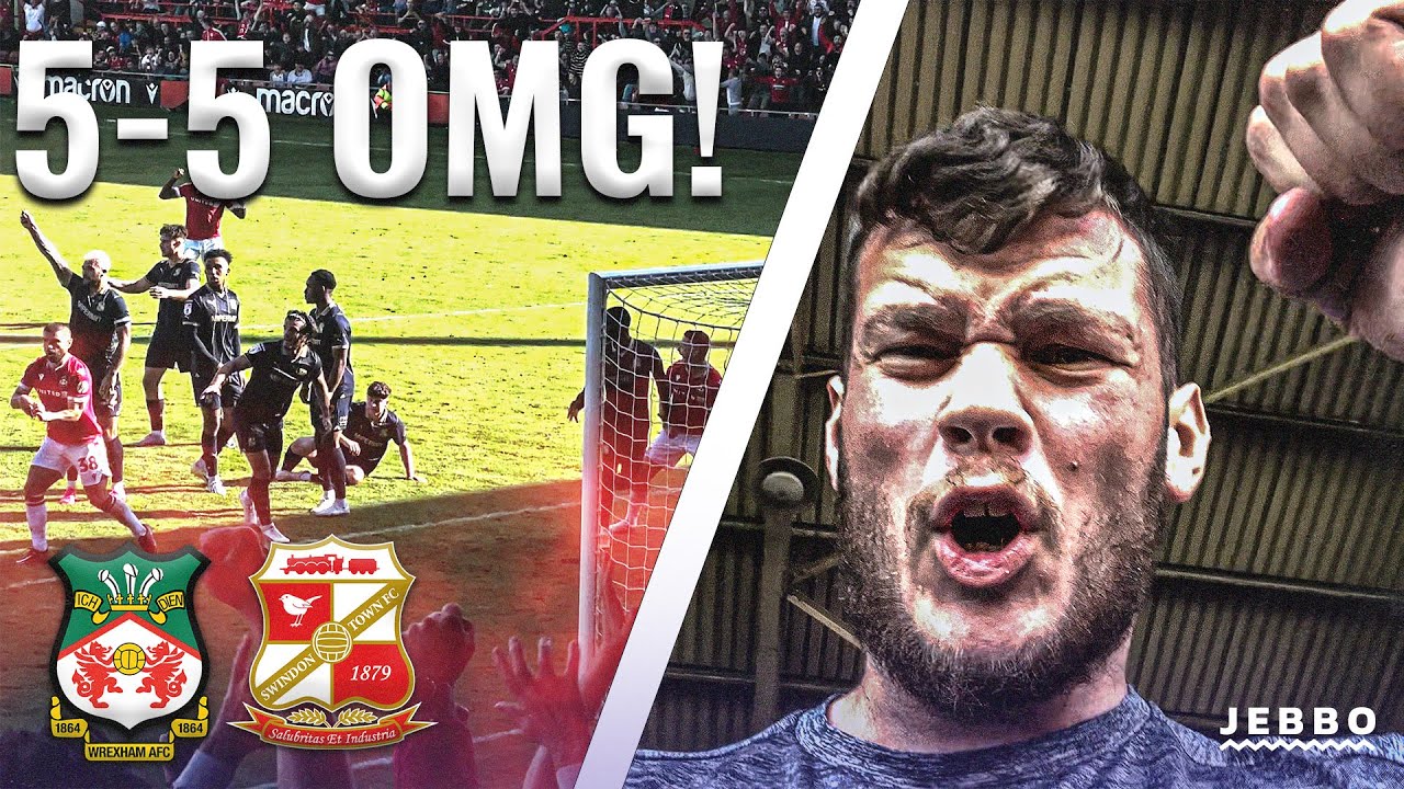 CRAZY SCENES!!! UNBELIEVABLE COMEBACK IN 10 GOAL THRILLER!! | WREXHAM 5 VS 5 SWINDON | MATCHDAY VLOG