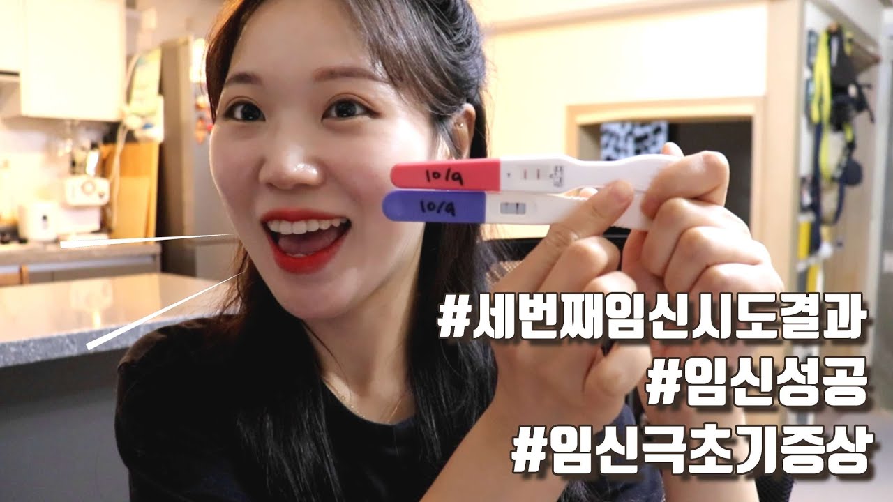 [임신준비VLOG]세번째임신시도결과 | 내가임신한방법 | 임신테스트기 | 임신극초기증상