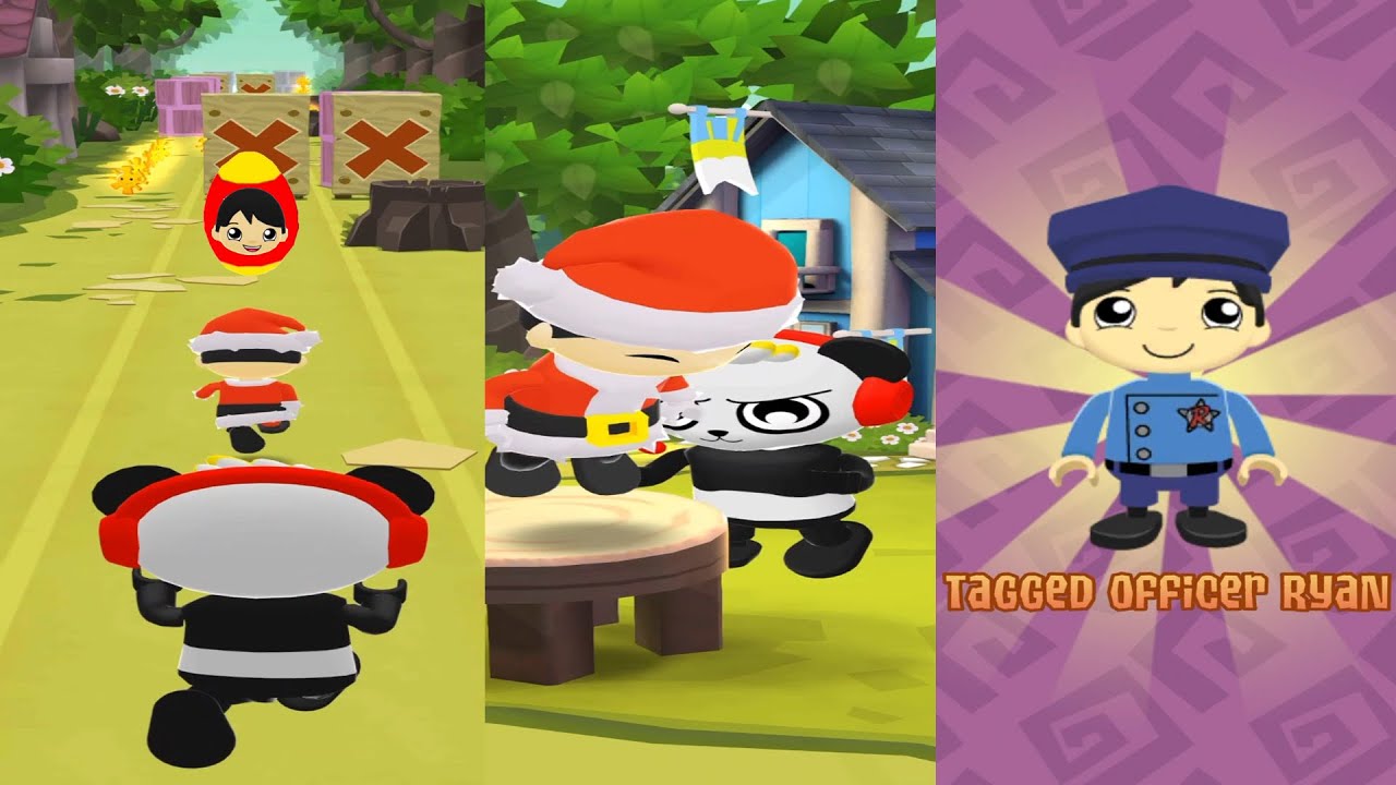 TAG WITH RYAN REVERSE VS CLASSIC WITH SANTA AND COMANDO RYAN NEW GAMEPLAY