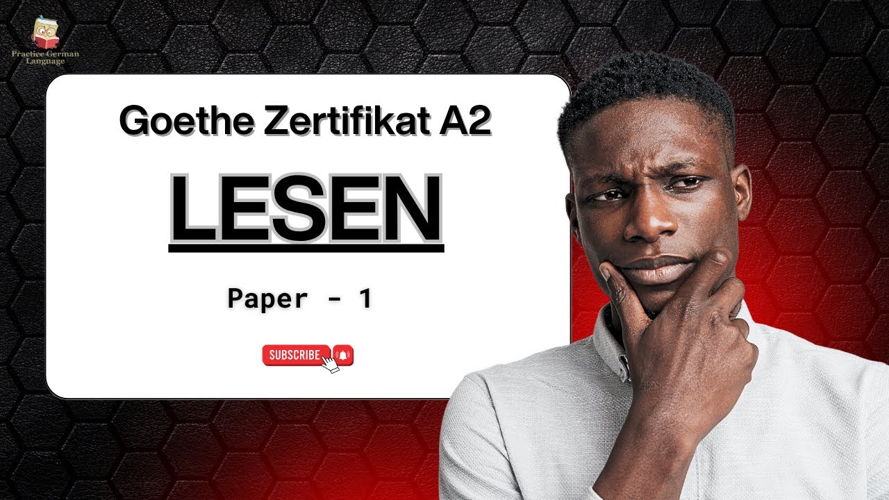 Goethe A2 Reading Exam Practice | Lesen Mit Antworten | Paper - 1 | #deutsch #lernen