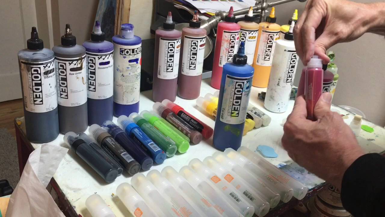 Painting with Acrylic Markers, part 1