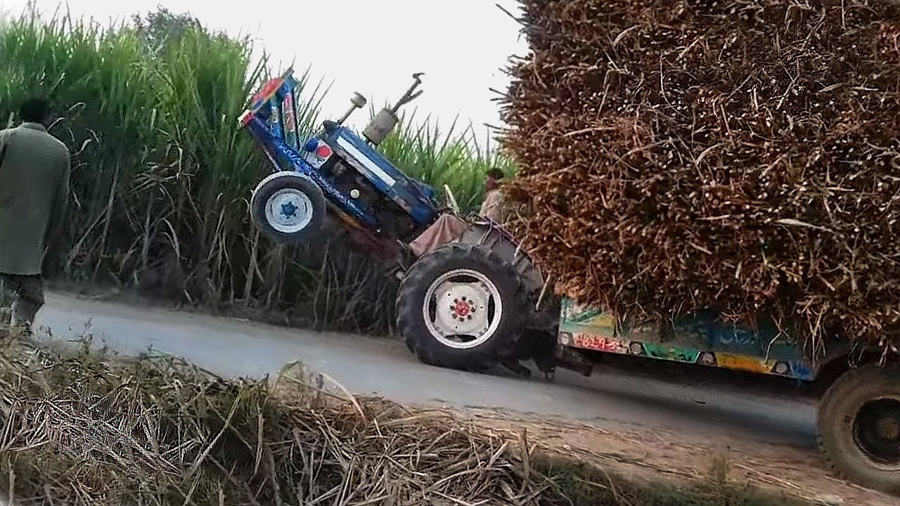 Tractor Stunt in Punjab | Ford 3610 Tractor Pulled out trolley From Field