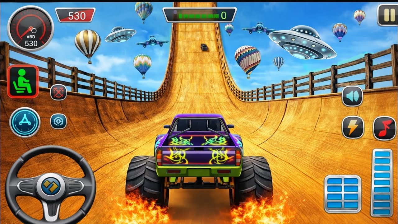 Monster Truck Mega Ramp Impossible Driver - 4x4 Ultimate Car Stunts GT Racing- Android Gameplay 2026