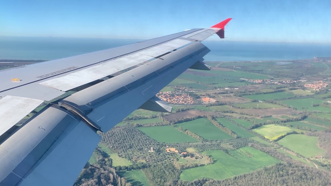 Atterraggio a Roma Fiumicino!
