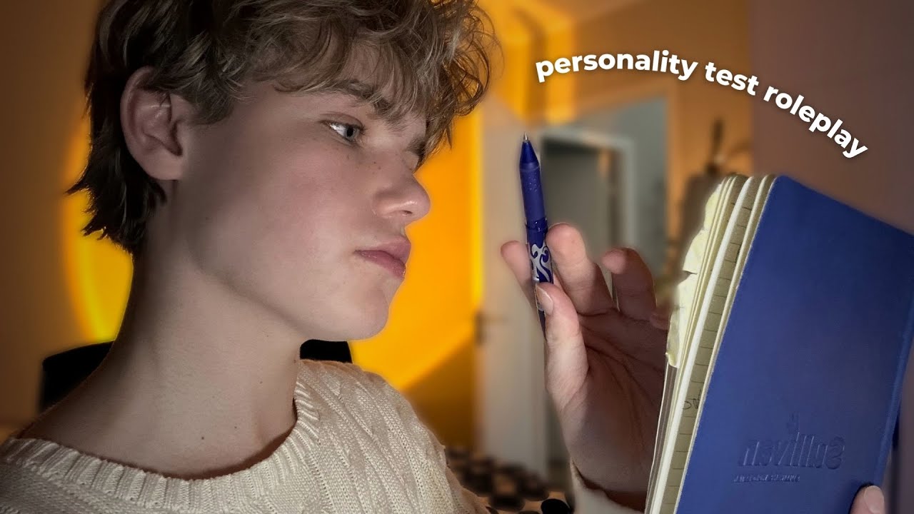 ASMR │ Fast Soft-Spoken Personality Test Roleplay👨🏼‍🔬 (Asking Questions, Writing Sounds)