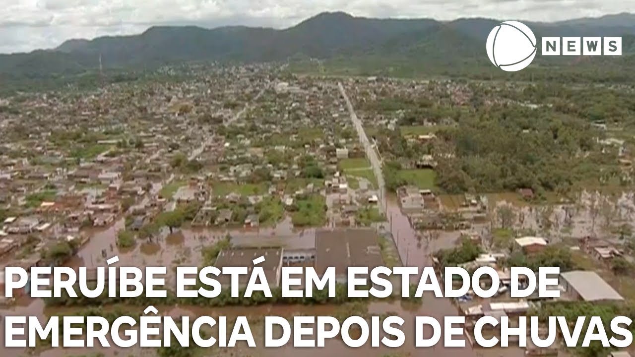Peruíbe está em estado de emergência por causa das chuvas