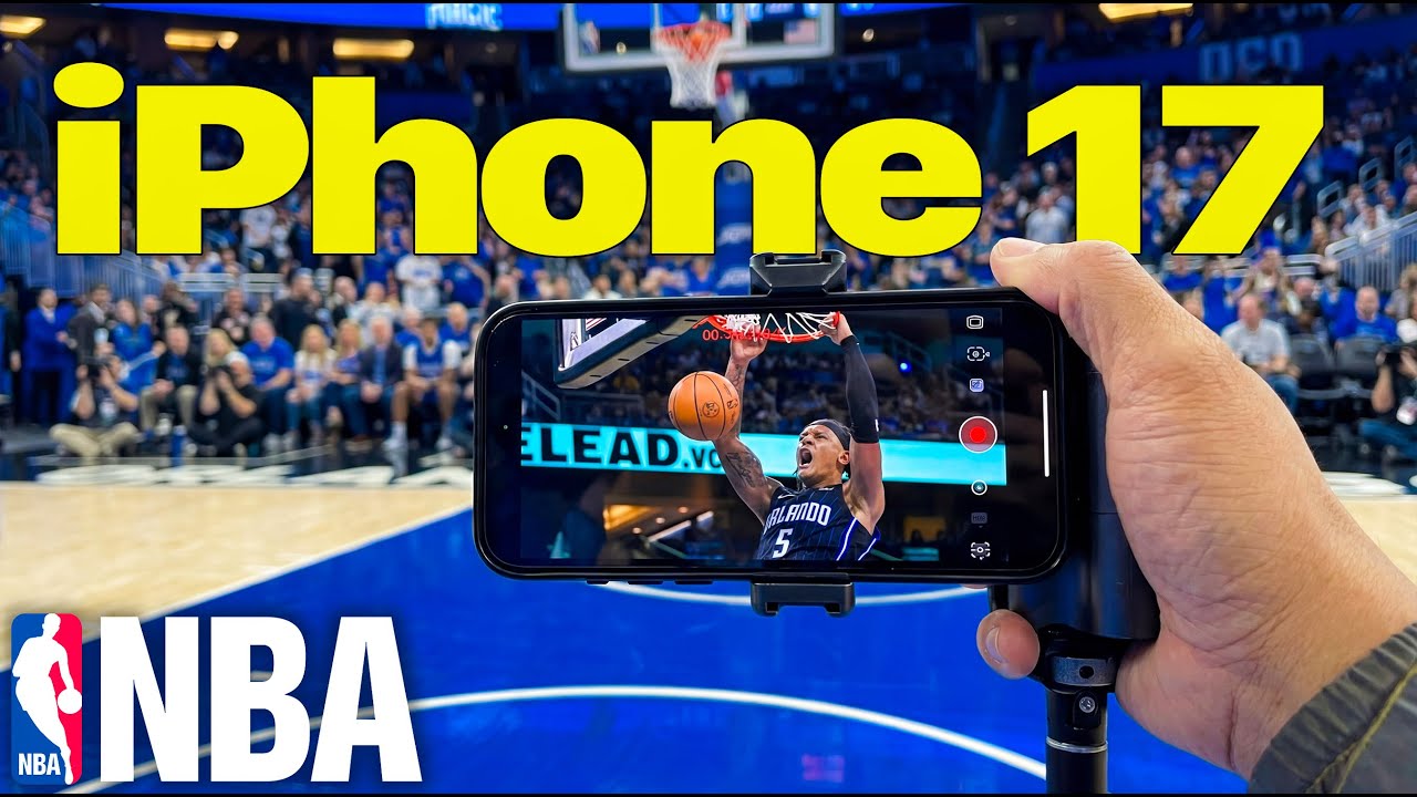 Testing the iPhone 17 pro in the NBA