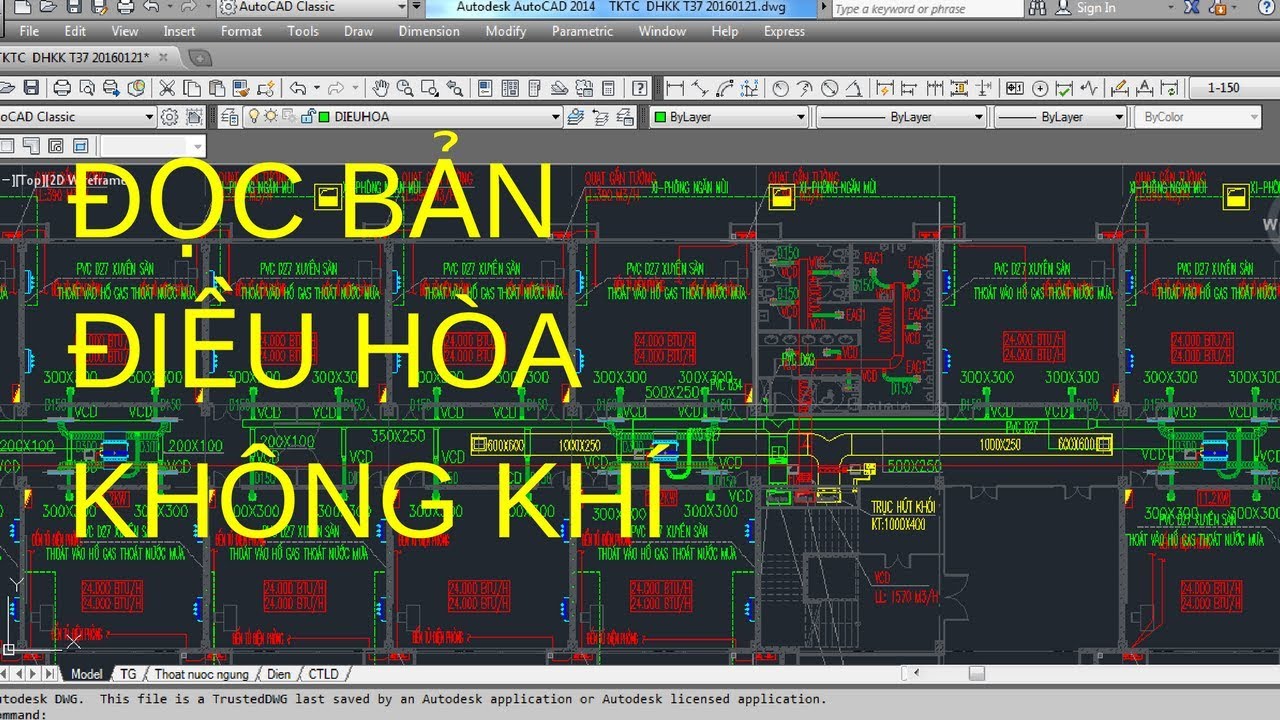 Đọc bản vẽ Điều hòa không khí | Khóa học shop drawing cho kỹ sư Cơ Điện