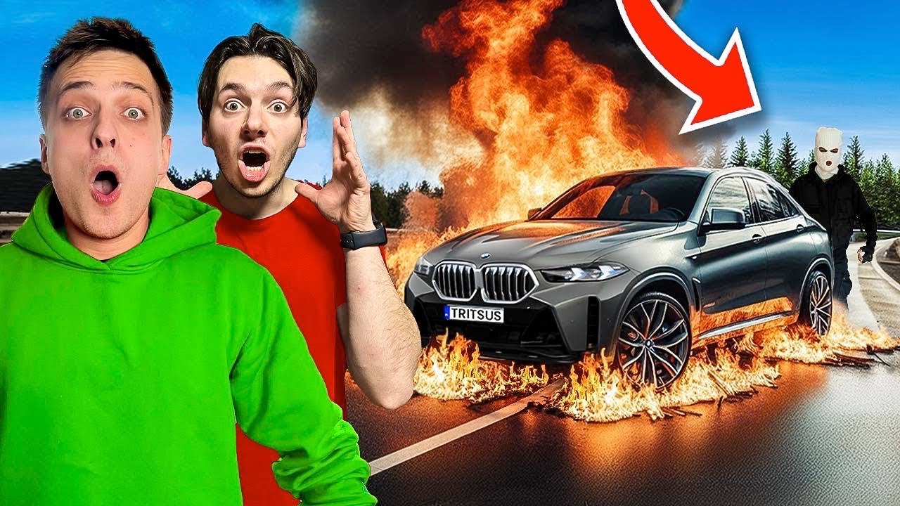 WŁAMYWACZ PODPALIŁ NASZE NOWE AUTO!!! - CAŁY FILM