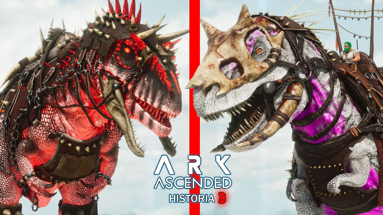 OMEGA CONSIGUE MAS PODER, ARMADURAS para DINOSAURIOS y mas Spinosaurus ARK Ascended Historia
