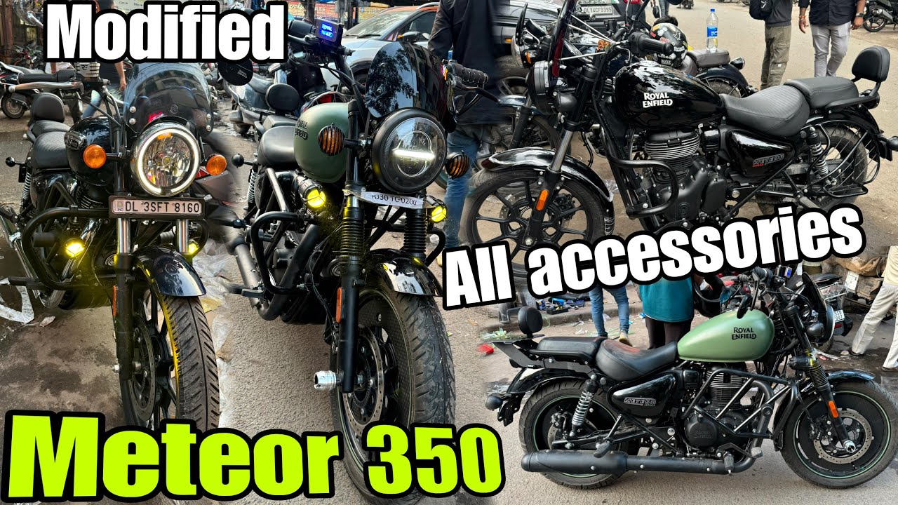 royal enfield meteor 350 modified | meteor 350 modification accessories 🤗￼