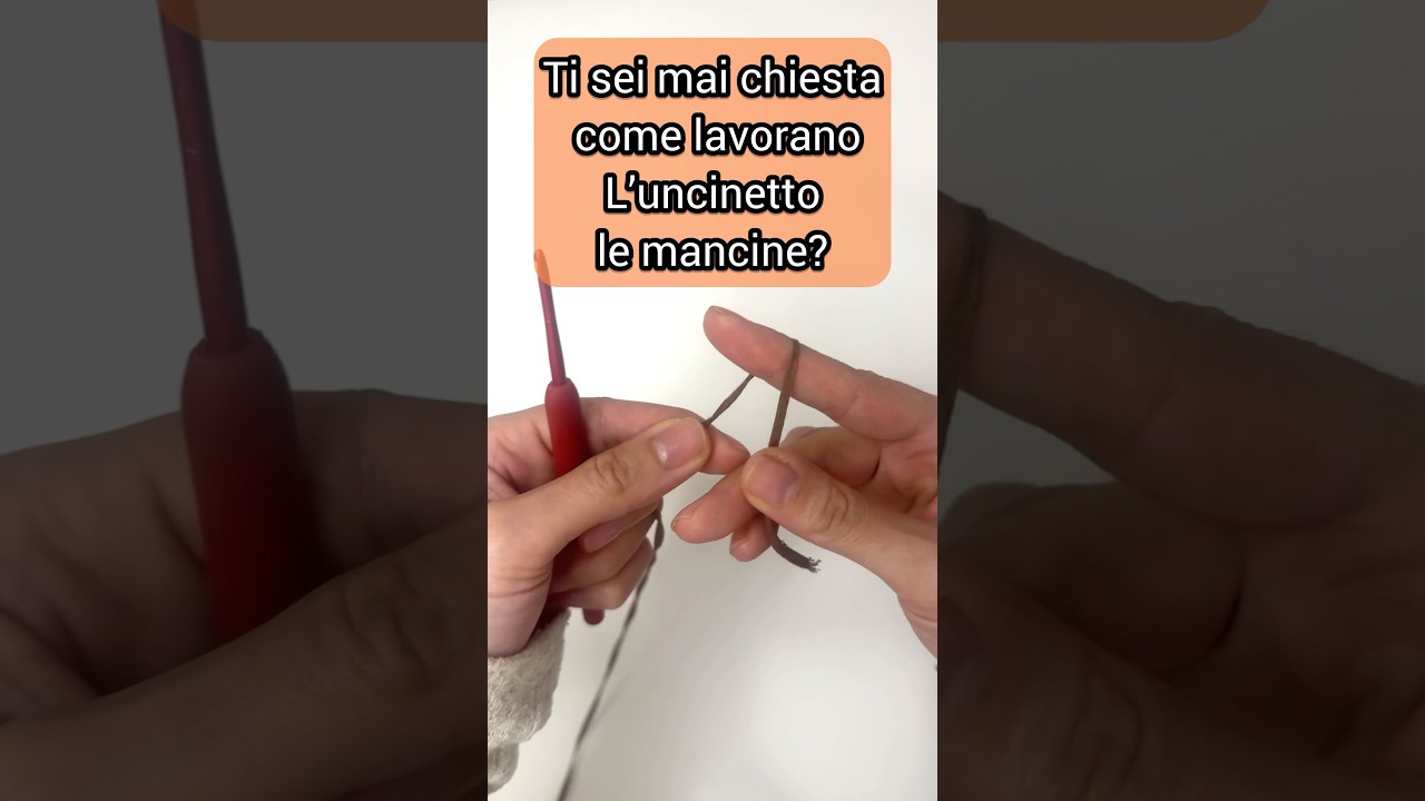 Ecco come lavorano l&rsquo;uncinetto le mancine! vuoi saperne di pi&ugrave;?  #crochet #uncinettopermancini