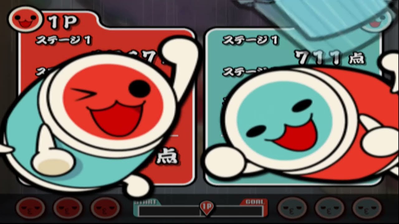 太鼓の達人 わいわいハッピー! 六代目 ミニゲームをヘタクソ2人で遊んでみた！ 爆走！ラブラブどん子は神ゲーだねwww