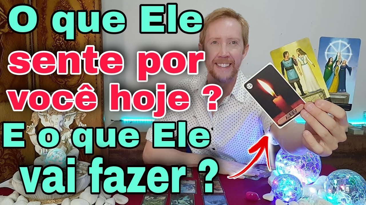 O que ele sente por mim hoje ? E  o que vai fazer ?  #tarot , Como ele está em relação a mim hoje