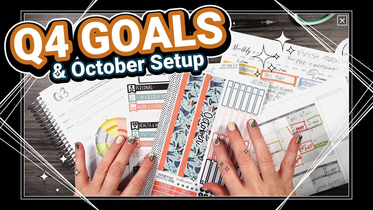 Finish 2025 Strong 💪: Quarter 4 Goals & October Actions ✔️ in my MäksēLife Planner