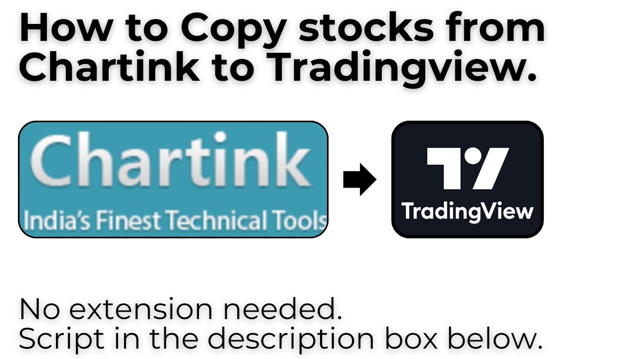 Copy stocks from Chartink to Tradingview, no extension needed.
