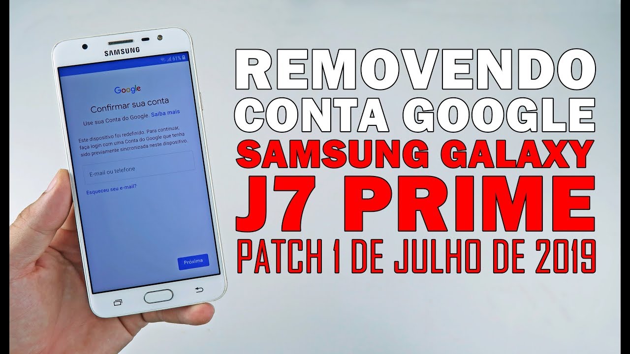 Removendo Conta Google do Samsung Galaxy J7 Prime (Patch 2019) #UTICell