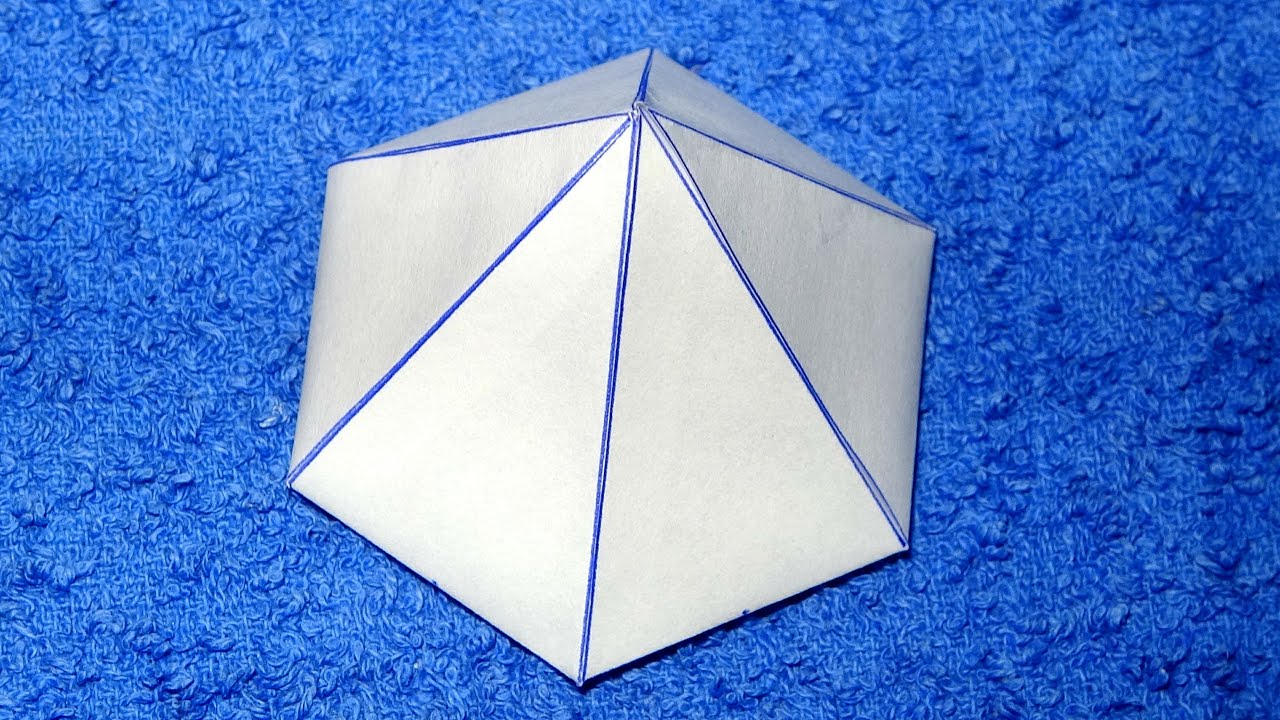 Como hacer una pirámide hexagonal. Rápido y fácil - Hexagonal pyramid