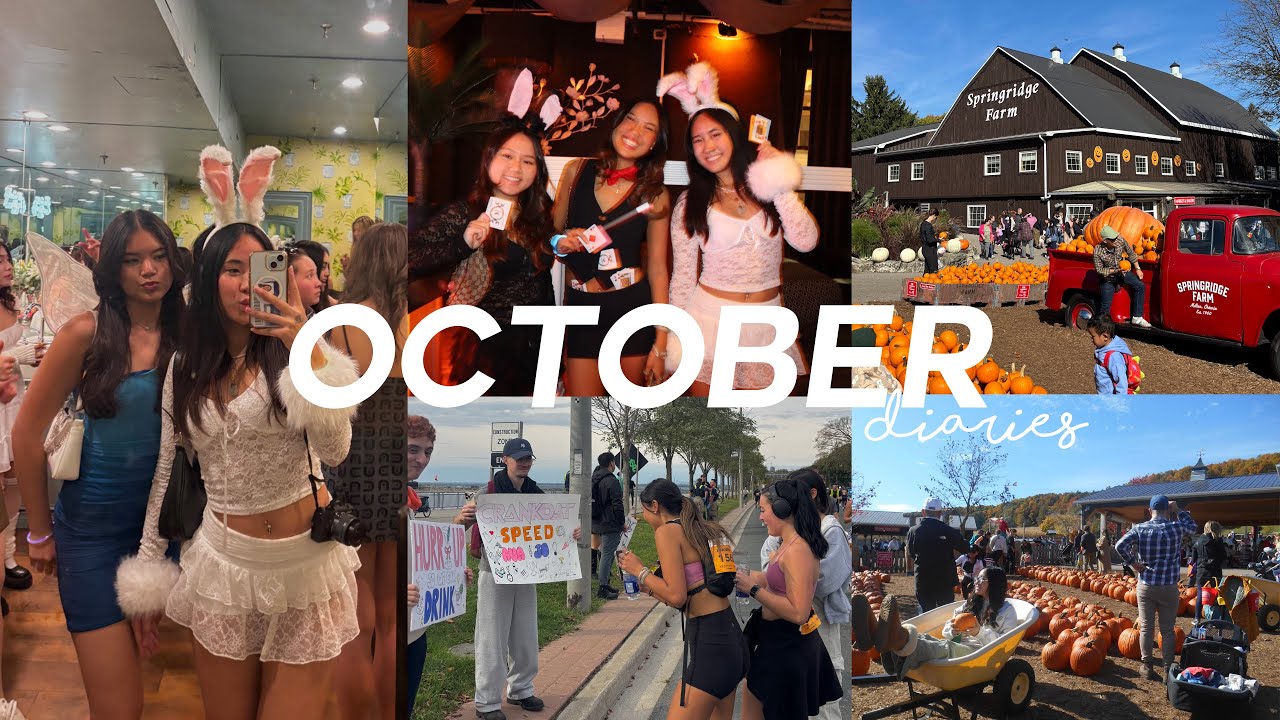 OCTOBER DIARIES 🎃| pumpkin patch, halloween, toronto marathon, wisdom teeth surgery & reading week 