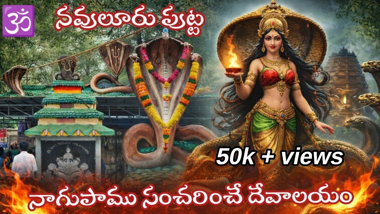 కరెంటులేని ఆలయము||నాగపాము సంచరించె ఆలయం||Navuluru||కొరినా కోర్కెలు తీర్చేనాగ దేవత🙏🕉 #devotional