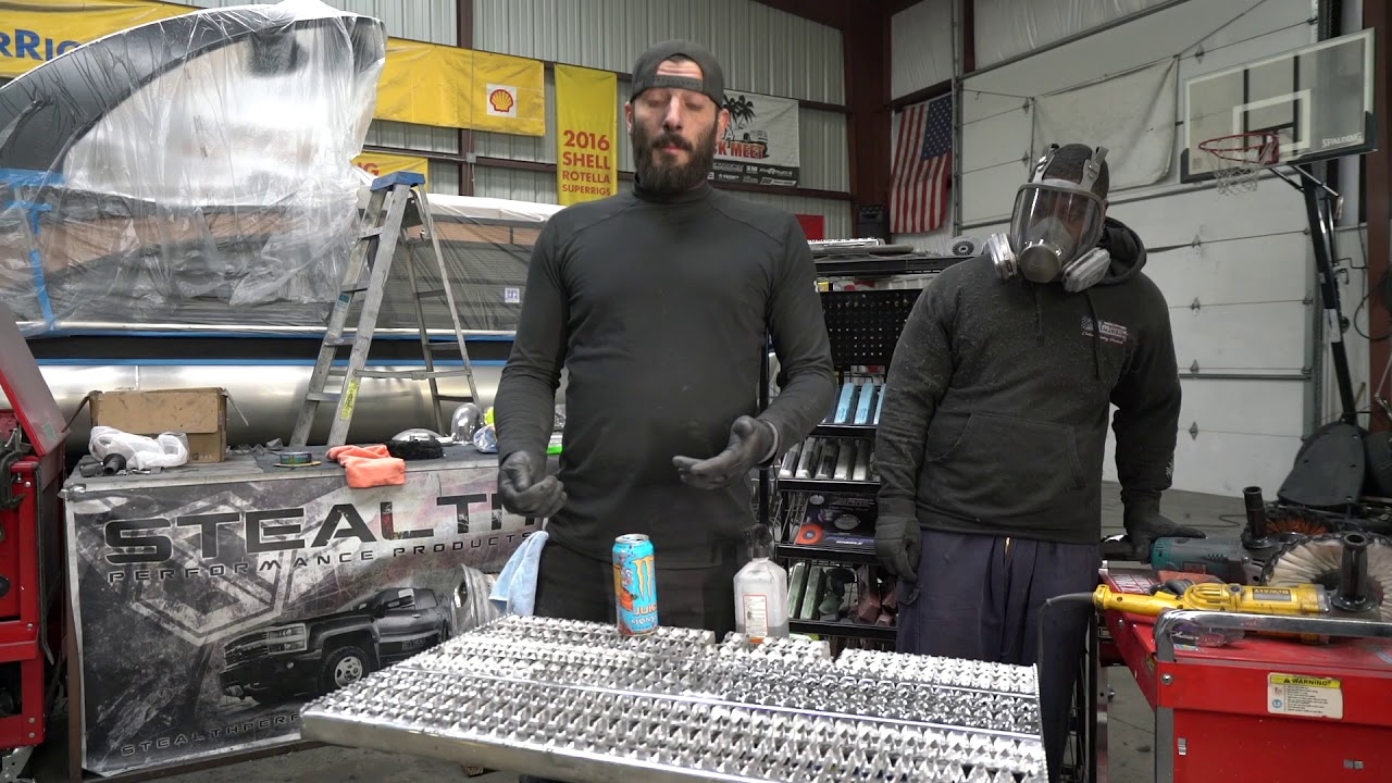 How to professionally polish 18 wheeler steps with Zephyr polishes! Tutorial video
