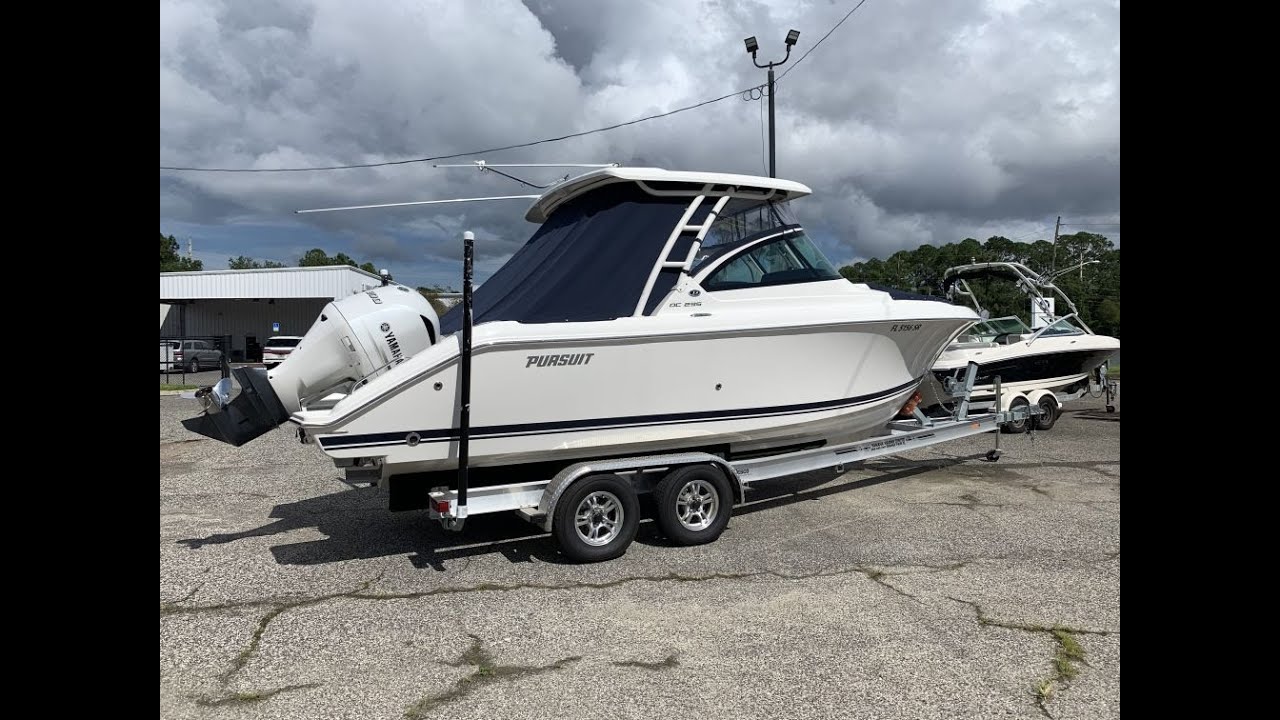 Used 2020 Pursuit DC235 24ft. Dual Console Boat For Sale In Jacksonville, FL: Walkaround