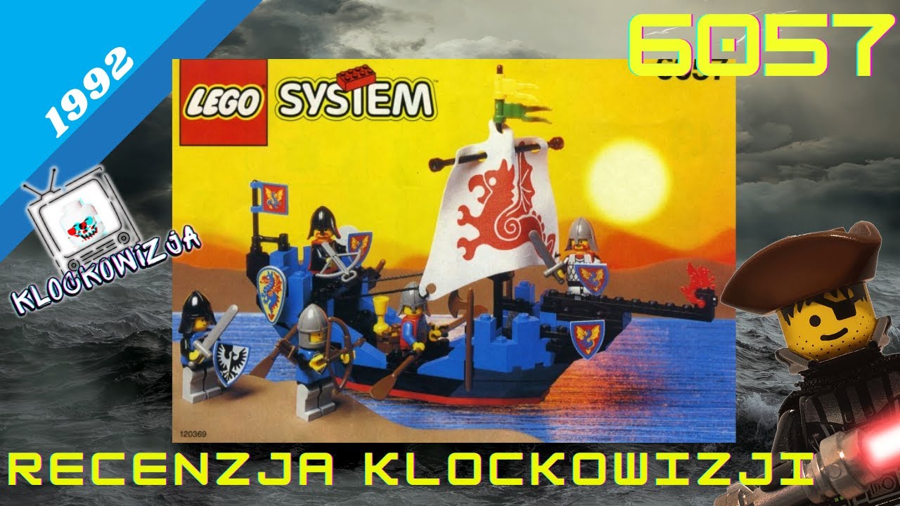 Recenzja LEGO Castle 6057 Ł&oacute;dź Czarnego Rycerza (Sea Serpent)