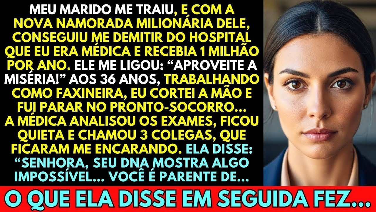 MEU MARIDO ME TRAIU, ME DEMITIU DO HOSPITAL E RIU: 