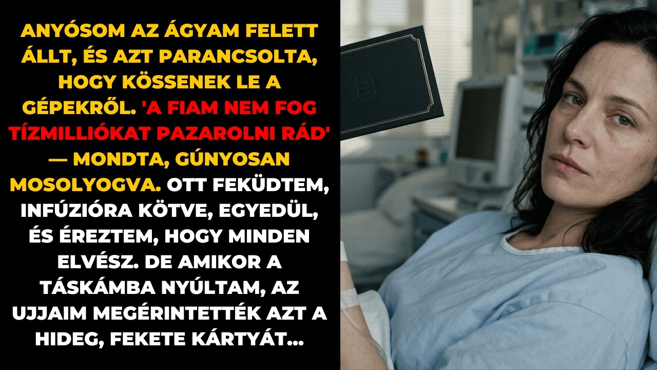 Anyósom lemondta az életmentő műtétem, hogy spóroljon. Nem tudta, hogy a kórház az enyém