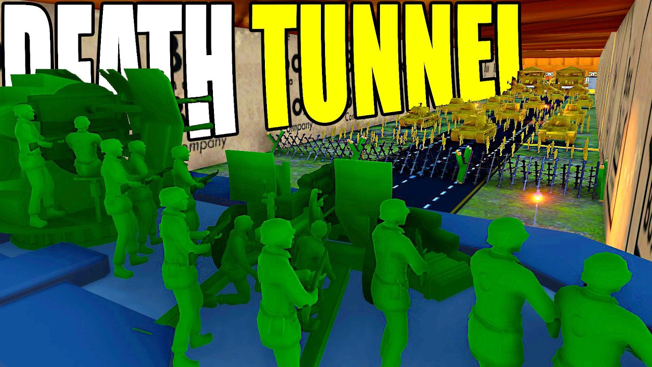 Can Army Men Hold Deadliest DEATH TUNNEL Defense EVER?! - Attack on Toys