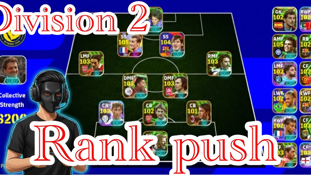 Division 2 matches |efootball rank push |subscribe pls 
