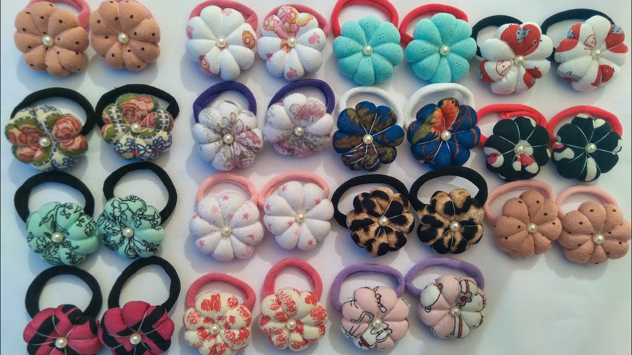 Cómo hacer flores de tela rellenas 