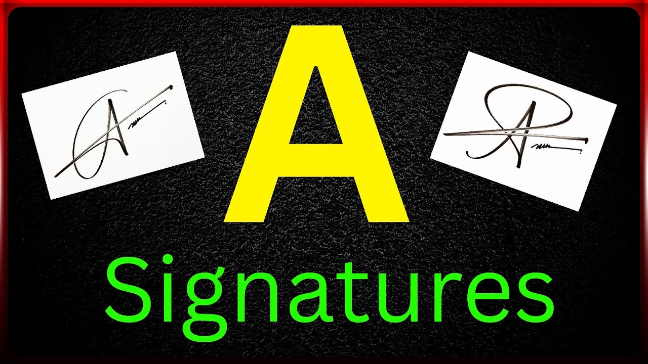 A signature style | A name signature style | Signature style of my name A