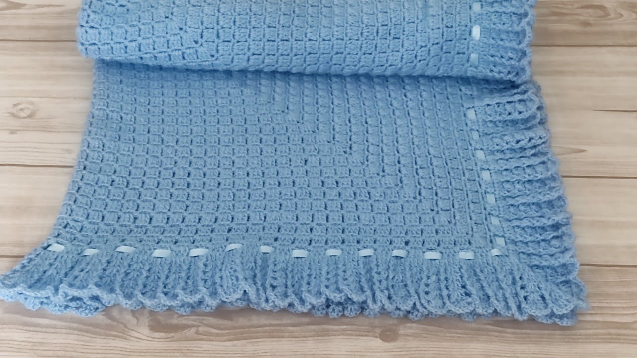MANTA DE CROCHÊ para bebê passo a passo Prof. Simone Eleotério  crochet