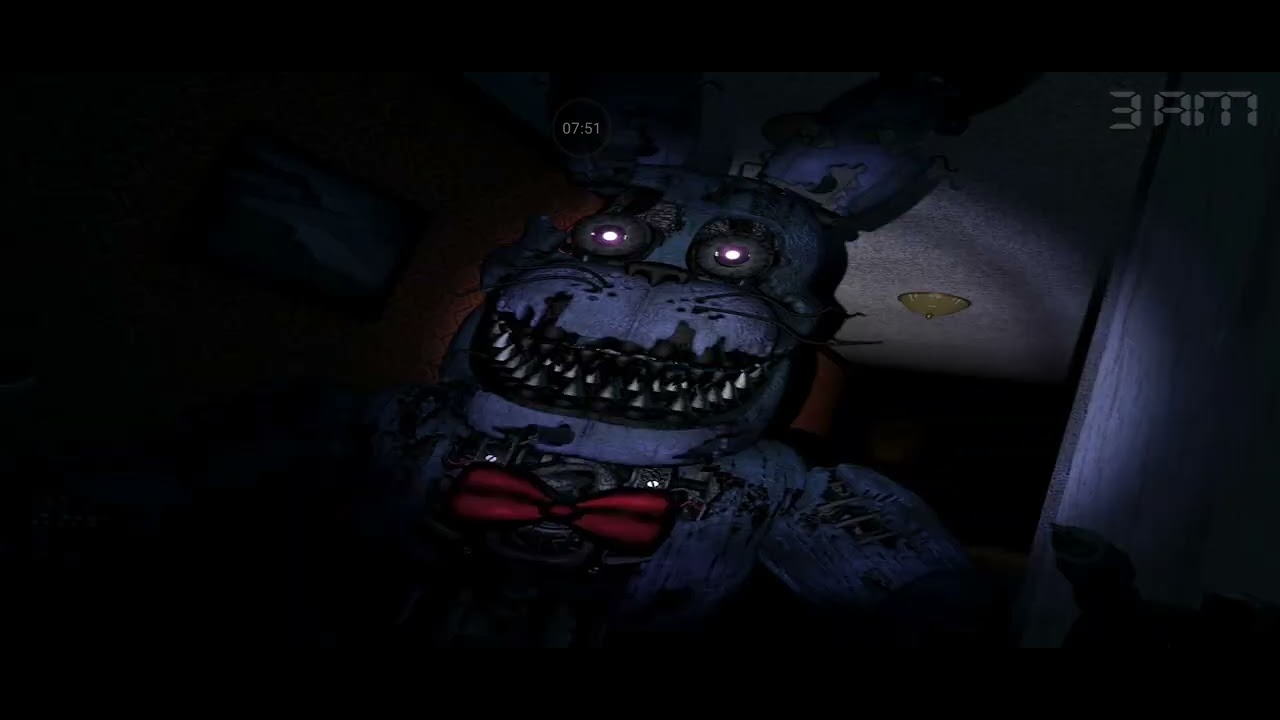 Jogando fnaf 4