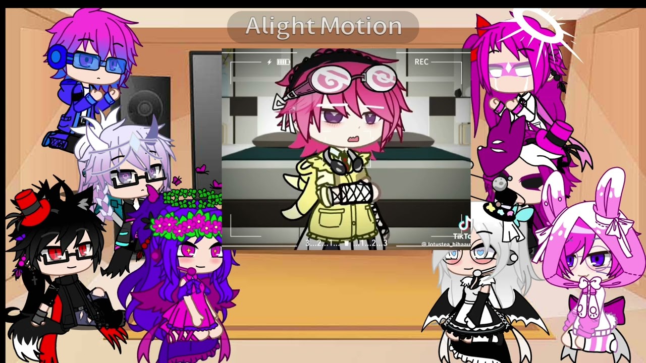 React hiha aut , phản diện + team ichigo yume#allhiha #gachaclub #hihaaut 