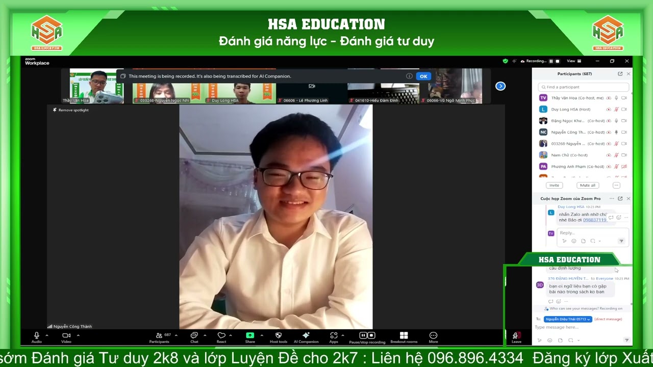 Buổi chia sẻ kinh nghiệm thi đợt 501- HSA 2025.