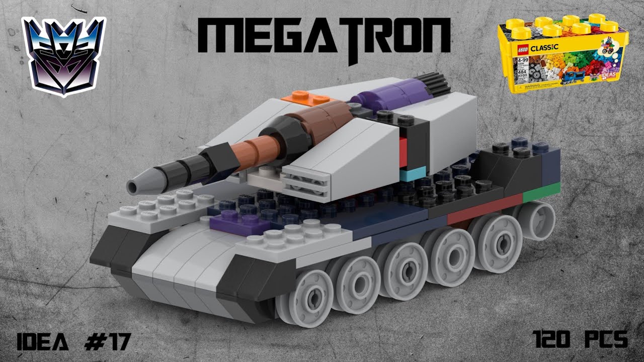 Megatron Tank Transformers Lego Classic 10696 (Tutorial) IDEA№17