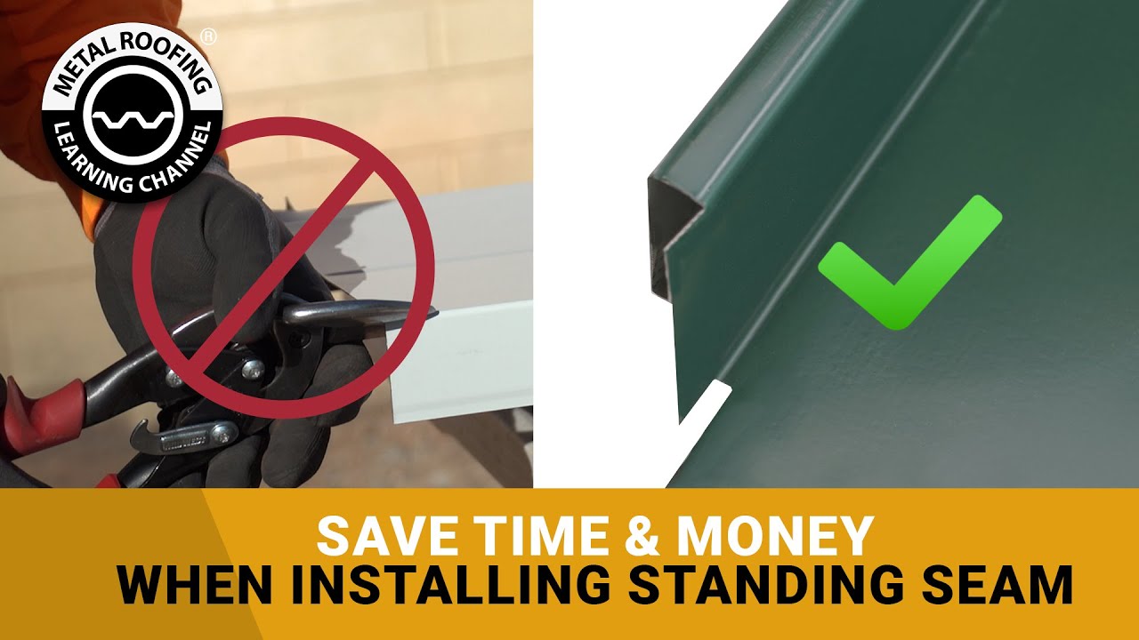 Pre-Notched Standing Seam Metal Roofing Panels - Save Time and Money